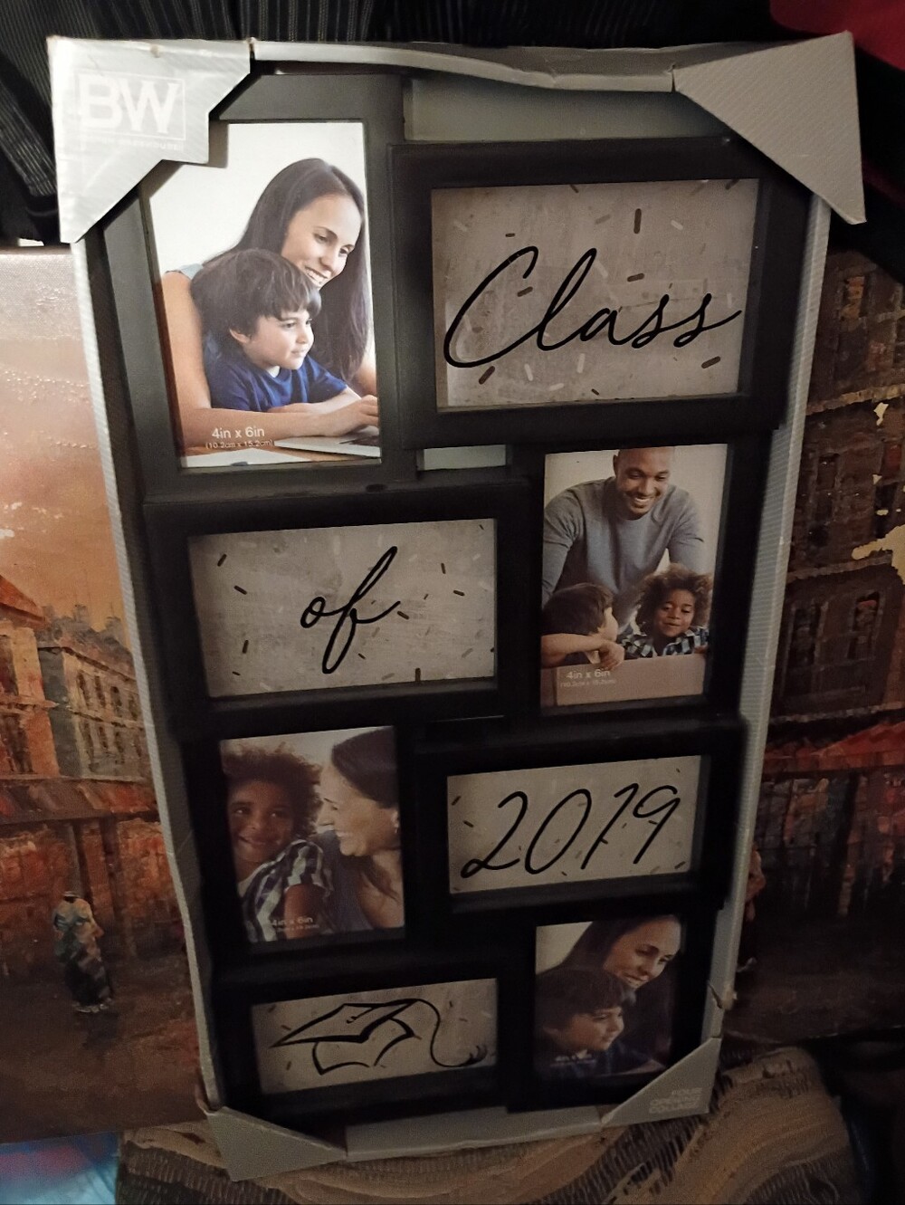 Boston Warehouse-Black Multi-Opening Photo Frame Collage - Class of 2019